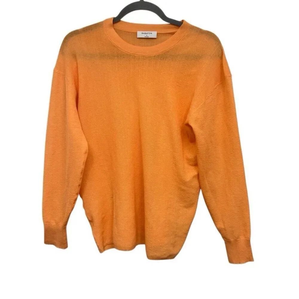 Babaton orange lightweight knit sweater size small